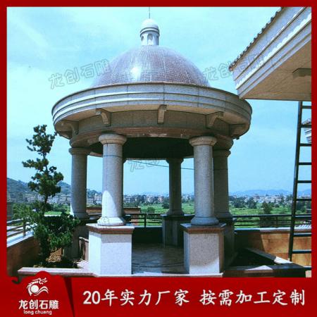 惠安凉亭石雕定制 石雕亭子多少钱