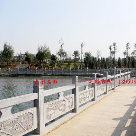 花岗岩石雕栏杆 汉白玉石材栏杆厂家