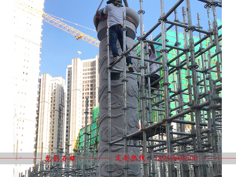 福建省石狮博物馆祥云柱制作安装