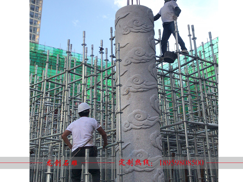 福建省石狮博物馆祥云柱制作安装