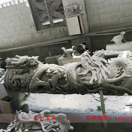 石雕龙柱样品及图片 制作石龙柱厂家