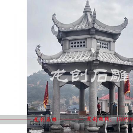 中式石雕凉亭价格 制作凉亭厂家