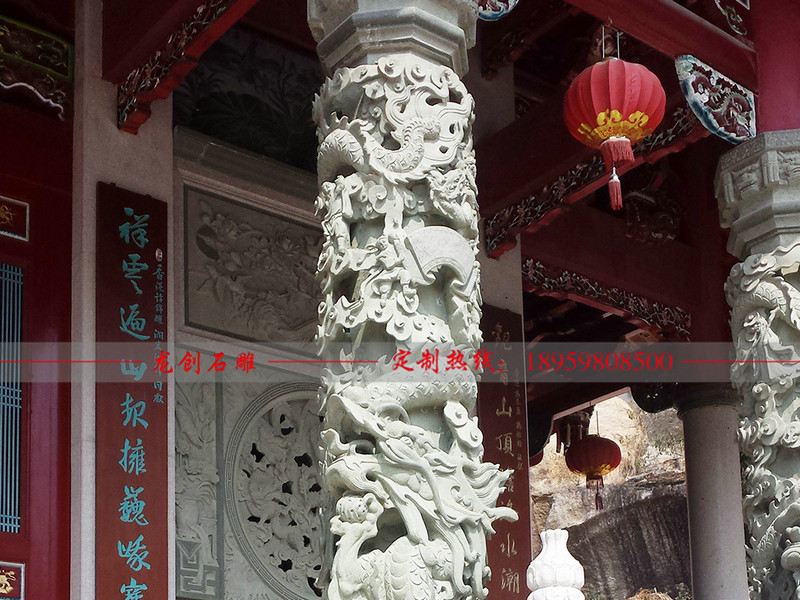 石雕龙柱价格要多少 石雕龙柱预算