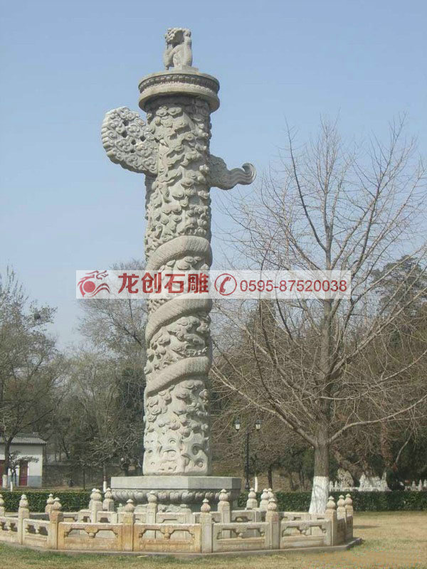 石雕龙柱华表的制作厂家
